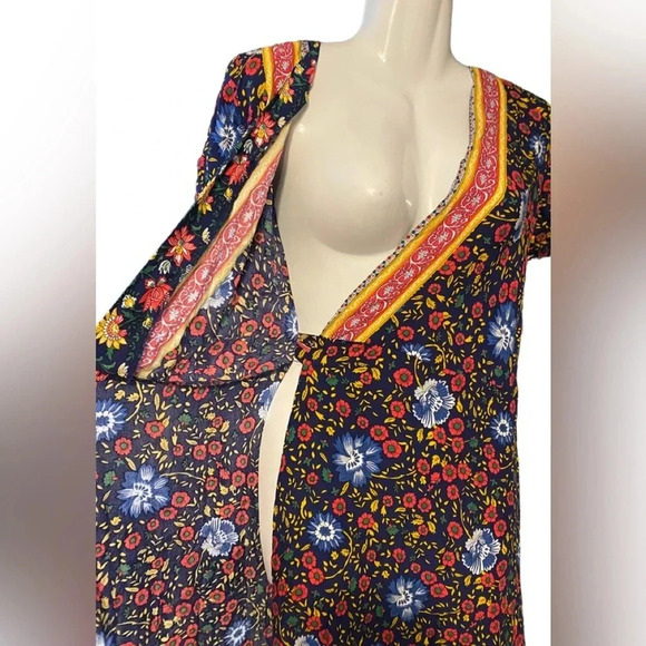 NWT True Wrap Maxi Dress Floral Bohemian - Picture 5 of 10